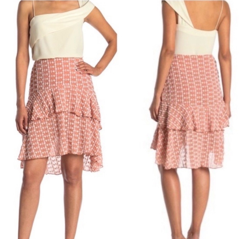 Jeannie Embroidered Layered Skirt by Walter Baker